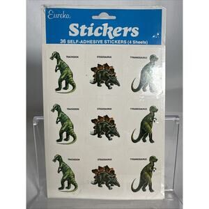 Eureka Dinosaur Stickers Paper Magic Group Brontosaurus Triceratops Tyrannosauru